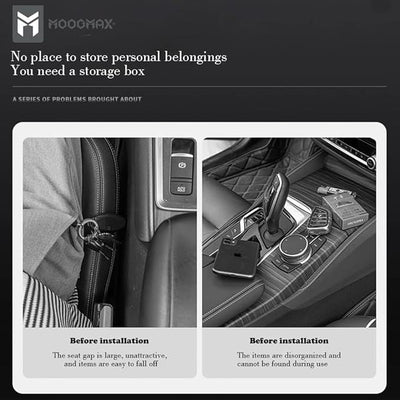 Car seat organizer seam storage box with a large space