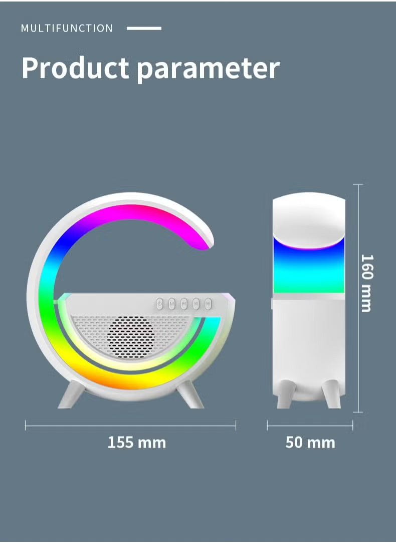 Wireless Smart Bluetooth Speaker with LED Adjustable Ambience Light G