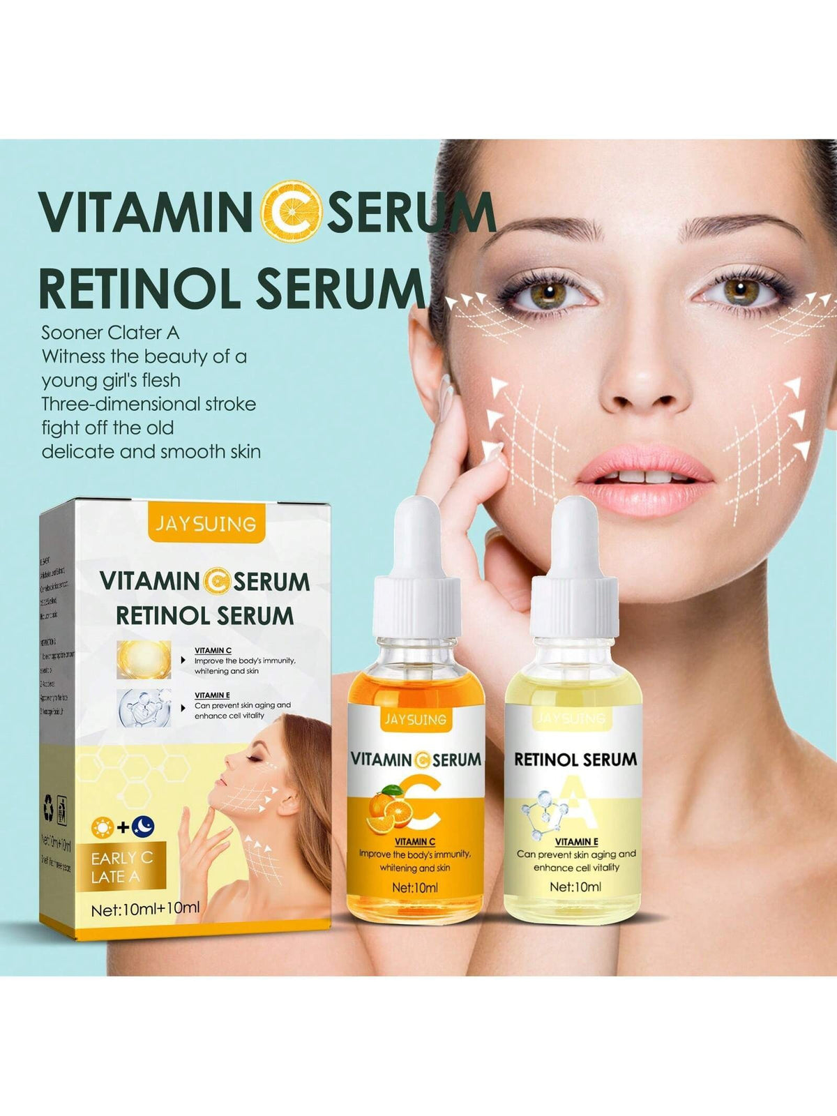 Vitamin G & Retinol Firming Serum 2 Pack, Firming & Lifting Serum
