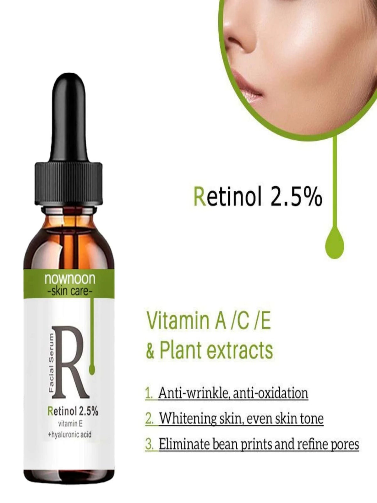 5ml/15ml/30ml/50ml Retinol Anti Wrinkle Serum for Firming and Tightening
