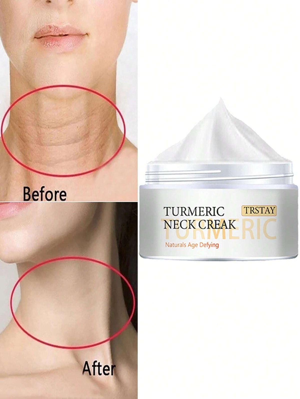 Skin Lightening and Firming Neck Cream,
