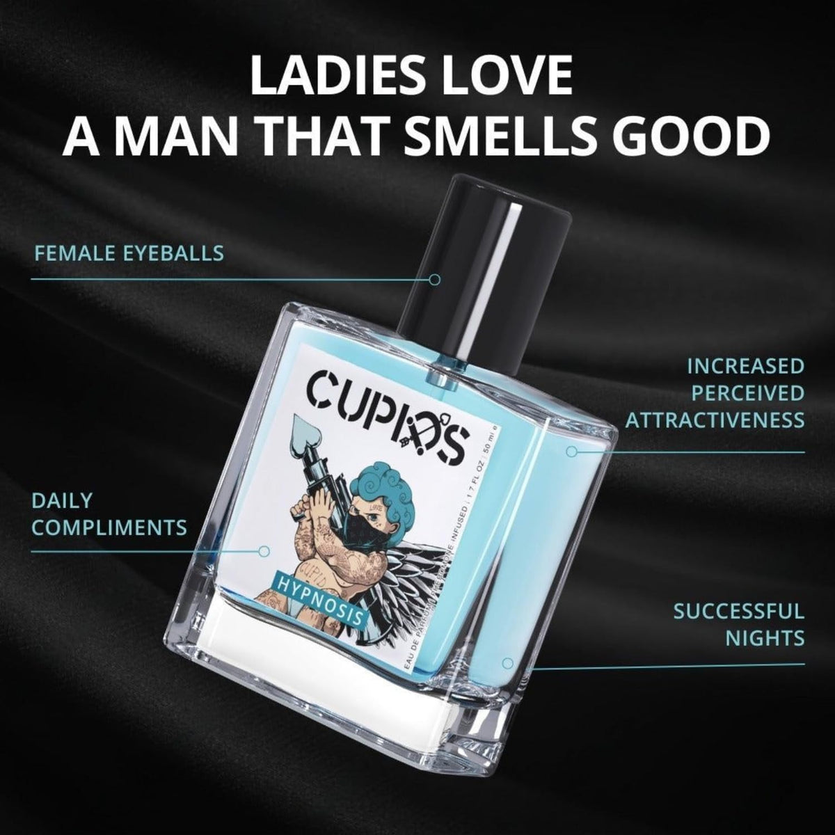 Cupid Fragrances Original Cologne for Men with Unique Scent Formula 50ml Perfume