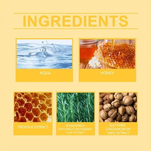 10ml Honey & Rosemary Hair Oil - Moisturizing and Nourishing for Dry, Damaged Ends