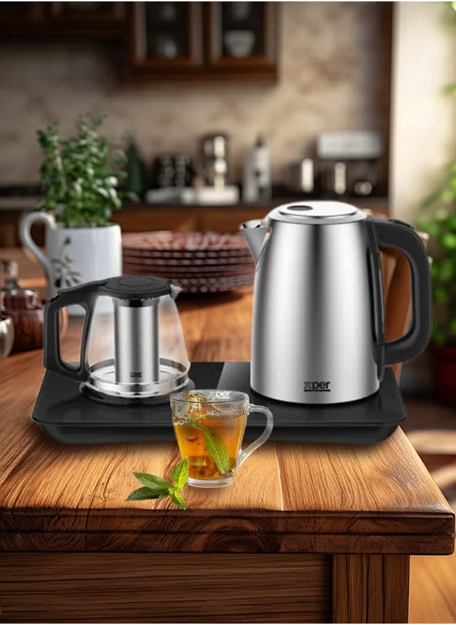 Steel Kettle + Jug - 2200 Watts - Touch Control - XPSTTS-999
