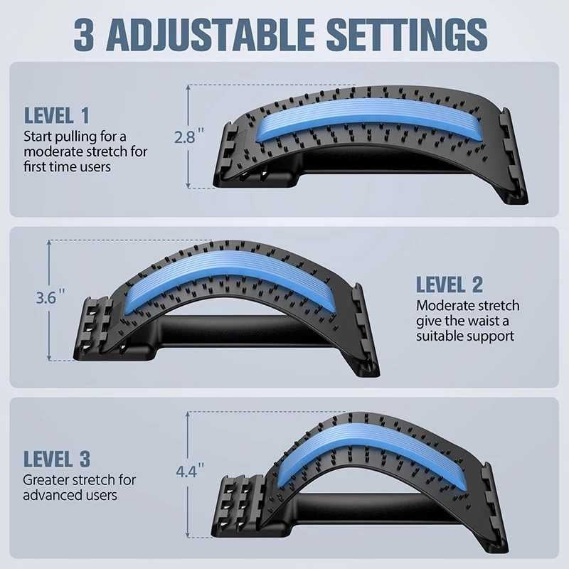 Back Stretcher Magnetotherapy Multi-Level