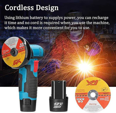 12V Angle Handheld Portable Electric Grinder