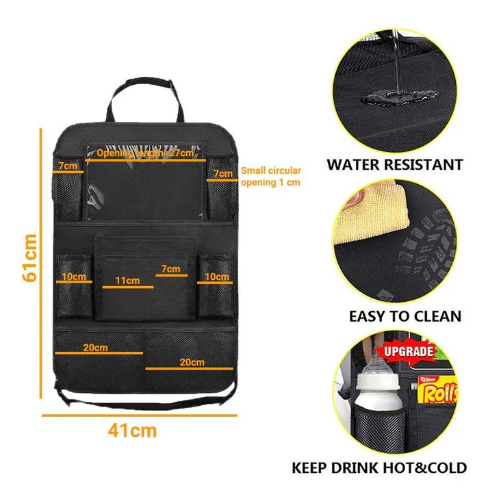 Car Seat Back Storage Bag