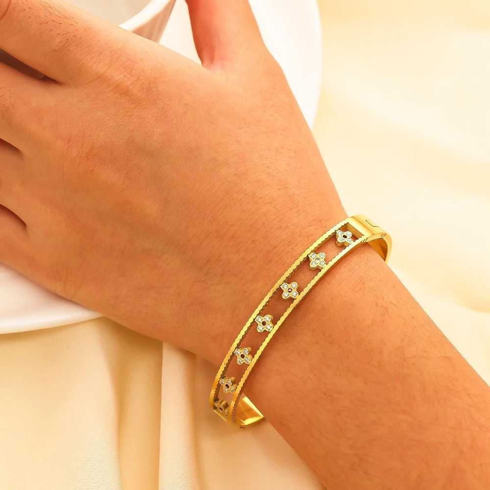 Waterproof Stainless Steel Bangle Bracelets