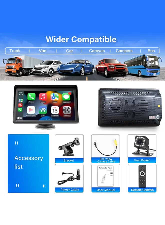 7 Inch Touch Screen Car Display