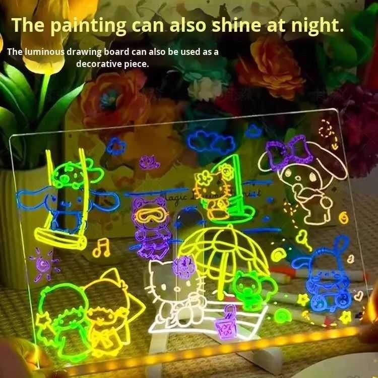 16" Led Drawing Board for Kids – 4 Modes Led Note