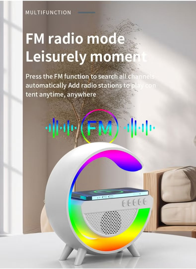Wireless Smart Bluetooth Speaker with LED Adjustable Ambience Light G