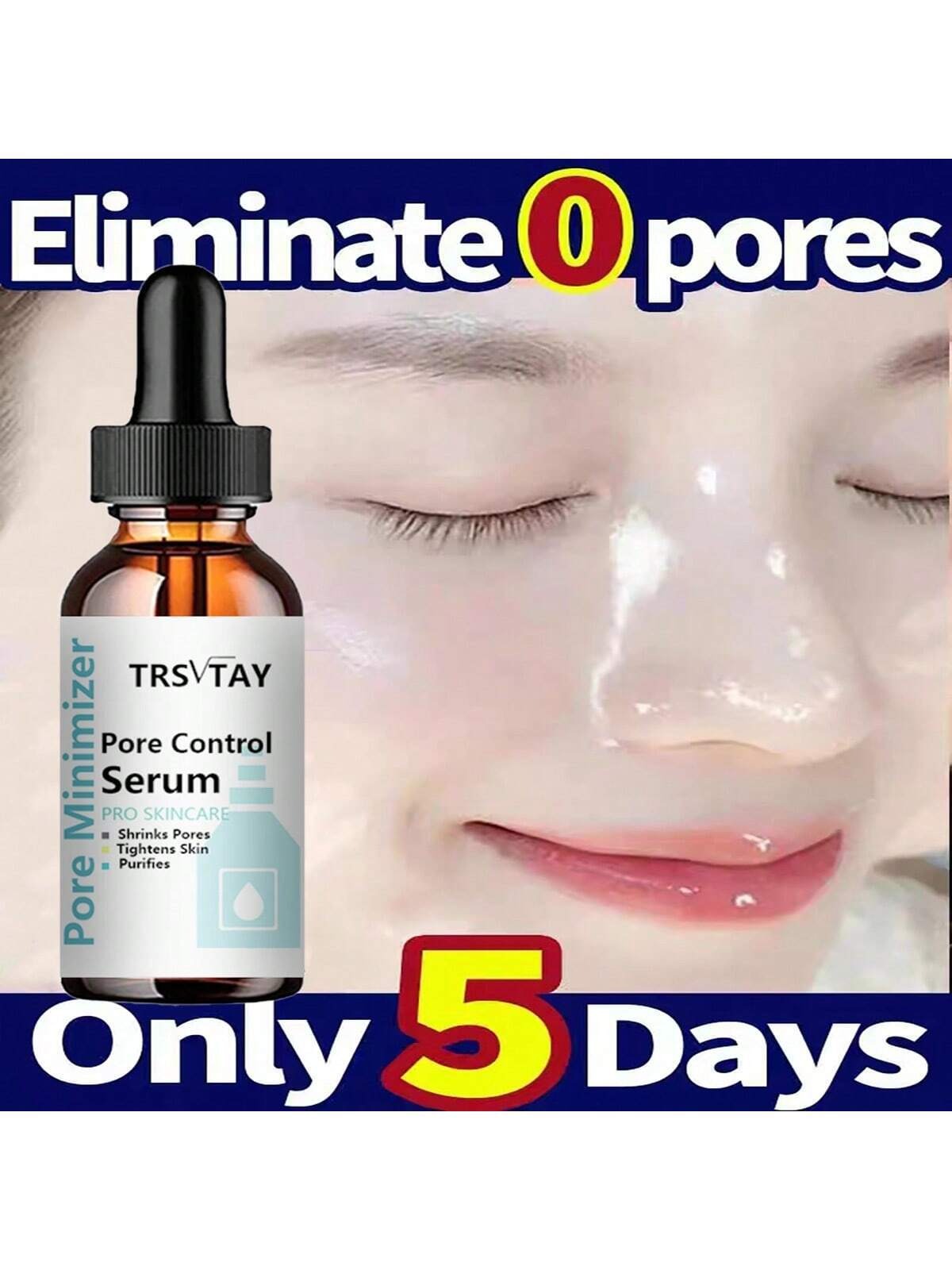 5ml/15ml/30ml/50ml/100ml Pore Control & Skin Tightening Serum
