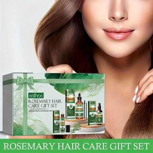 Rosemary Hair Care Gift Set - Moisturizing & Strengthening Essential Oil Kit for All Hair Types