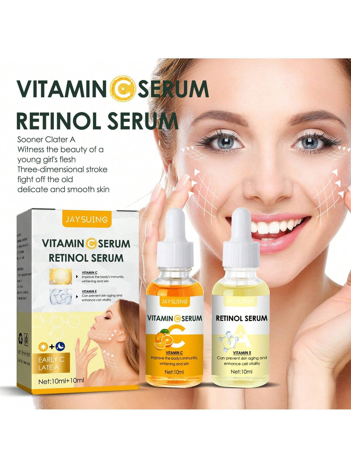 Vitamin G & Retinol Firming Serum 2 Pack, Firming & Lifting Serum