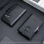 Men's Sleek Business Wallet - RFID Blocking, Carbon Fiber Pattern