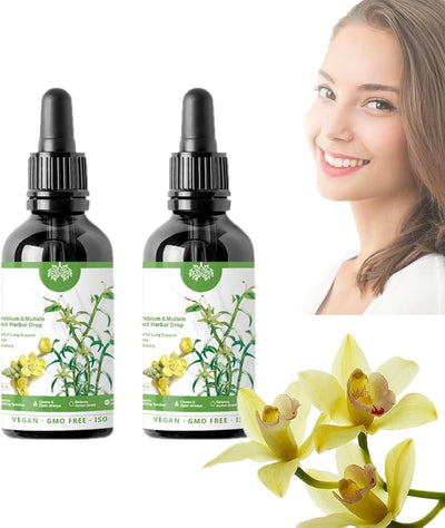 2024years Dendrobium & Mullein Extract Herbal Drops Powerful Lung Support,30ml Dendrobium