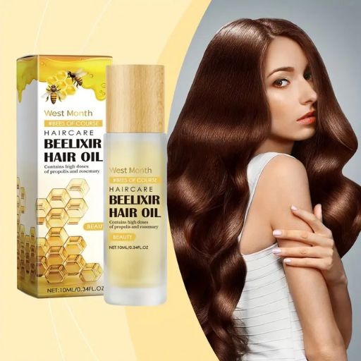 10ml Honey & Rosemary Hair Oil - Moisturizing and Nourishing for Dry, Damaged Ends