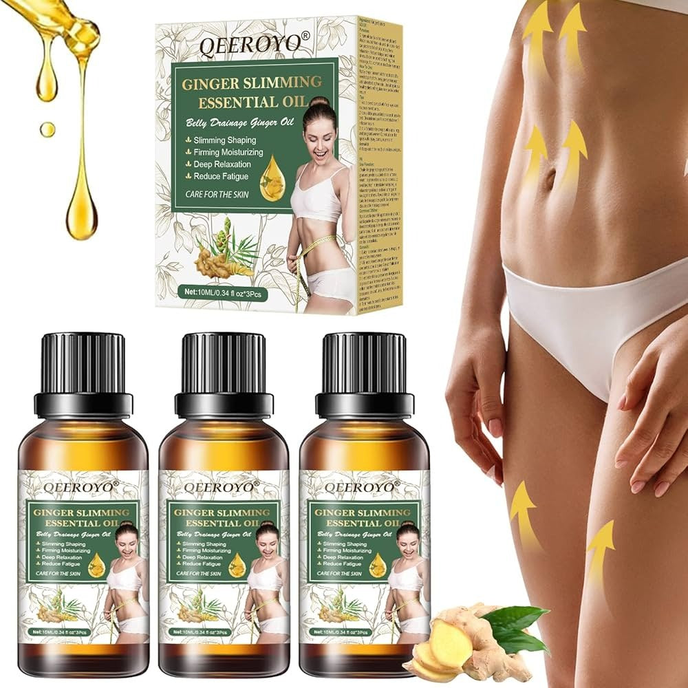 Ginger Oil For Abdominal Drainage, Ginger Oil For Slimming Massage