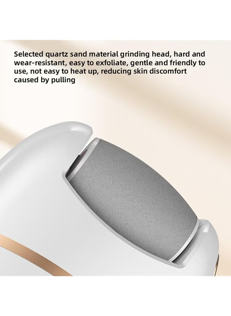 Handheld Electric Callus Remover Rechargeable Foot File With 2 Adjustable Speed EquippedLED Light For Calluses Cracked Rough Skin