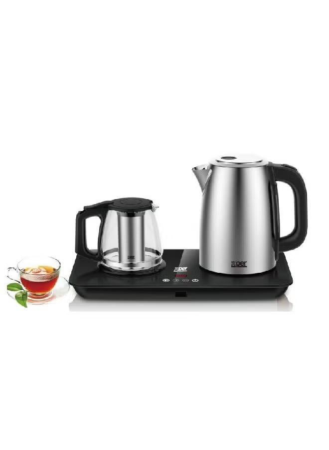 Steel Kettle + Jug - 2200 Watts - Touch Control - XPSTTS-999
