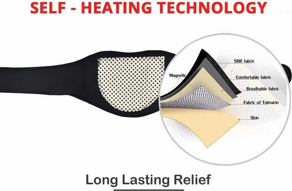 Self Heated Neck Brace – Heating Pad Cervical Support Wrap