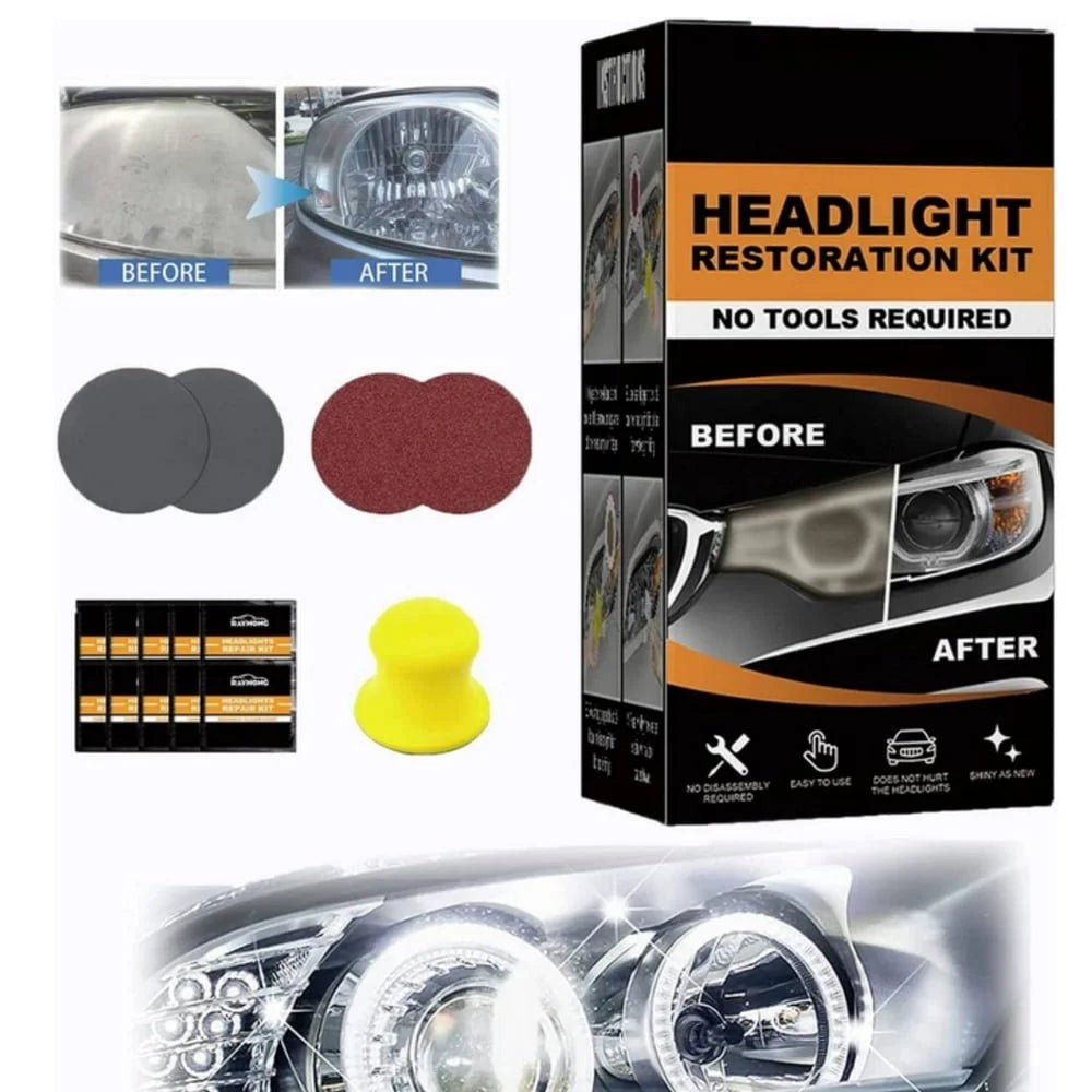 Universal Car Headlight Restoration Kit