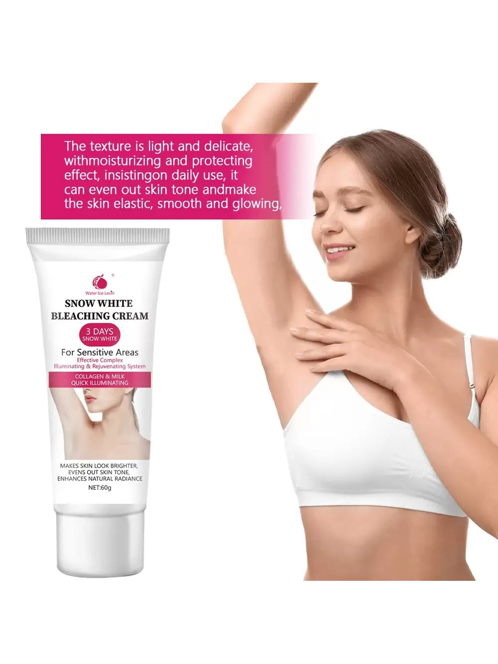 Water ice levin frost-resistant cover containing niacinamide and lactic acid