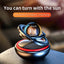 Solar Car Air Freshener Rotating Aromatherapy