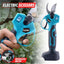 21V Electric Pruning Shears with 2 Batteries, Charger & Blades – Cuts Up to 30MM