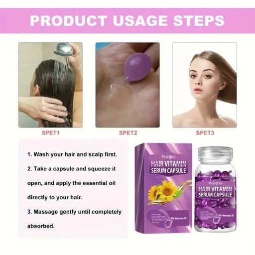 Moroccan Jojoba Oil Hair Care Capsules