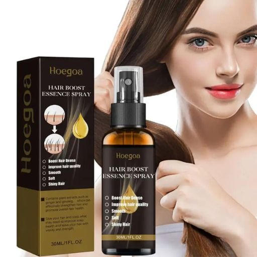 30ml Hair Boost Essence Spray, Ginger Hair Care Serum Oil Spray, Enhances Shine & Smoothness