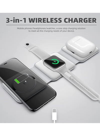 3-in-1 Magnetic Foldable Wireless Charger