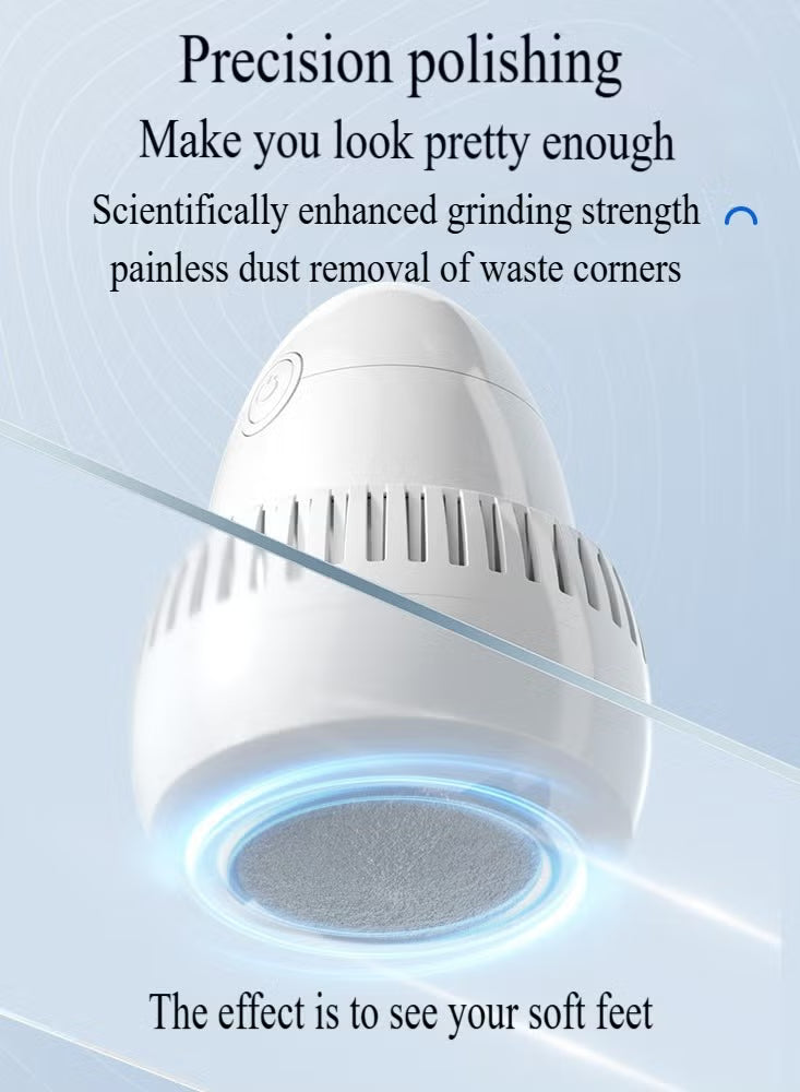 “Electric Foot Callus Remover – Rechargeable Pedicure Tool with Vacuum & Replacement Roller”