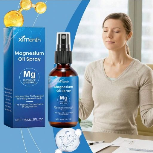 Magnesium Oil Spray, Pure Magnesium Oil Spray, 100% Natural Magnesium Oil Spray (2 Fl.Oz)