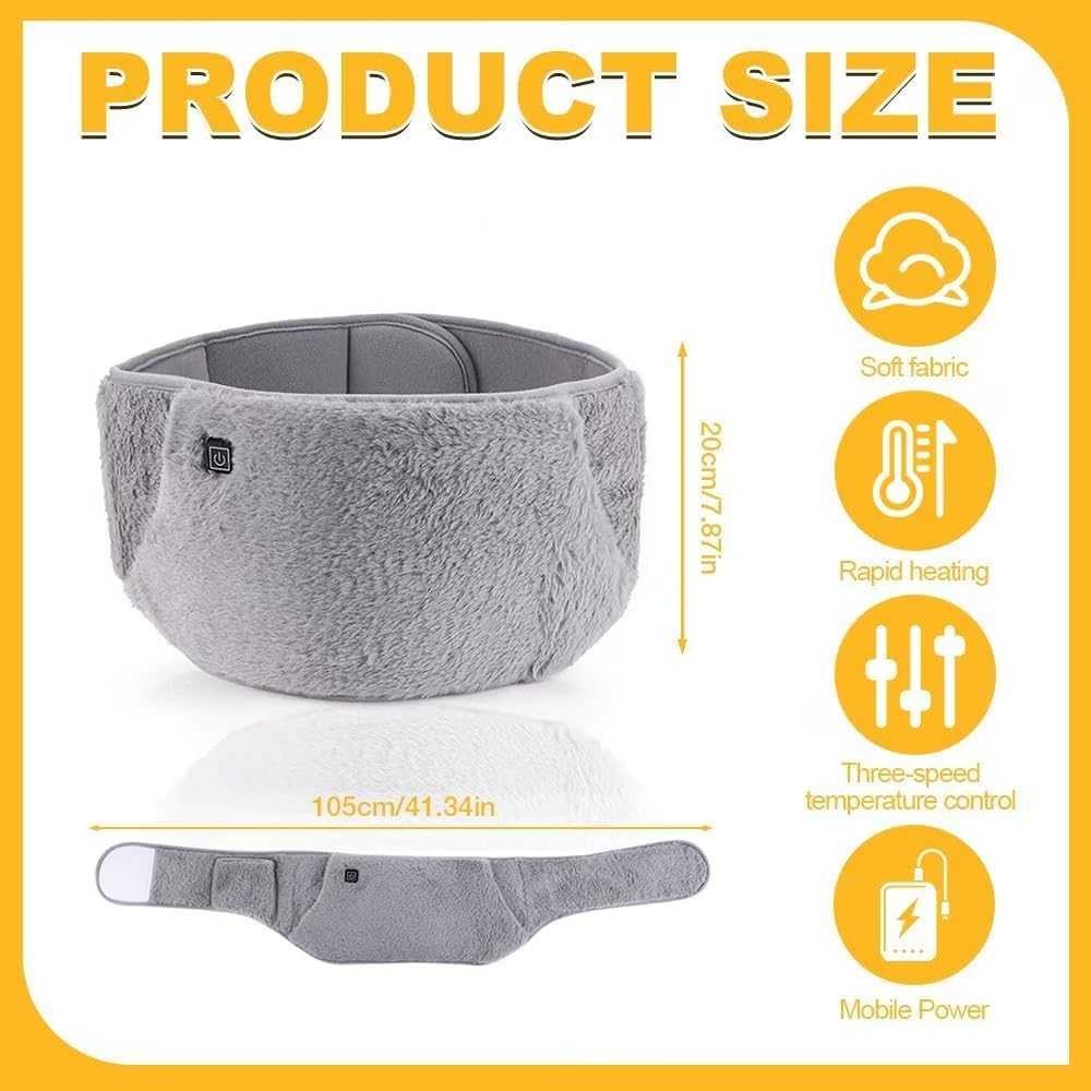 Jukkre Electric Waist Belt Heating Pad – USB Heated Waist & Hand Warmer