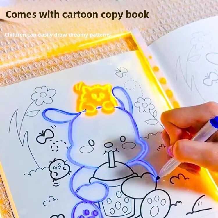 16" Led Drawing Board for Kids – 4 Modes Led Note
