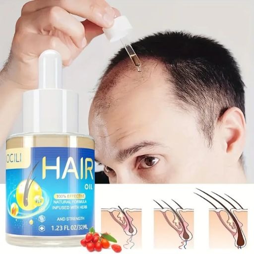 32ml Hair Oil For Men And Women, Strengthens Hair And Penetrates Root To Tip,