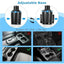 4-in-1 Car Cup Holder Expander with Tray – Adjustable Dual Cup Holder & Car Food Tray Table