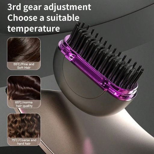 Portable Cordless Mini Straightening Brush