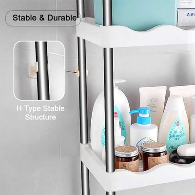 2 Tier Over the Toilet Rack, Stainless Steel