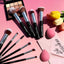 BEAKEY Makeup Brushes Set Premium Foundation Concealer Blush Bronzer Eye Shadow 10+2 PCS