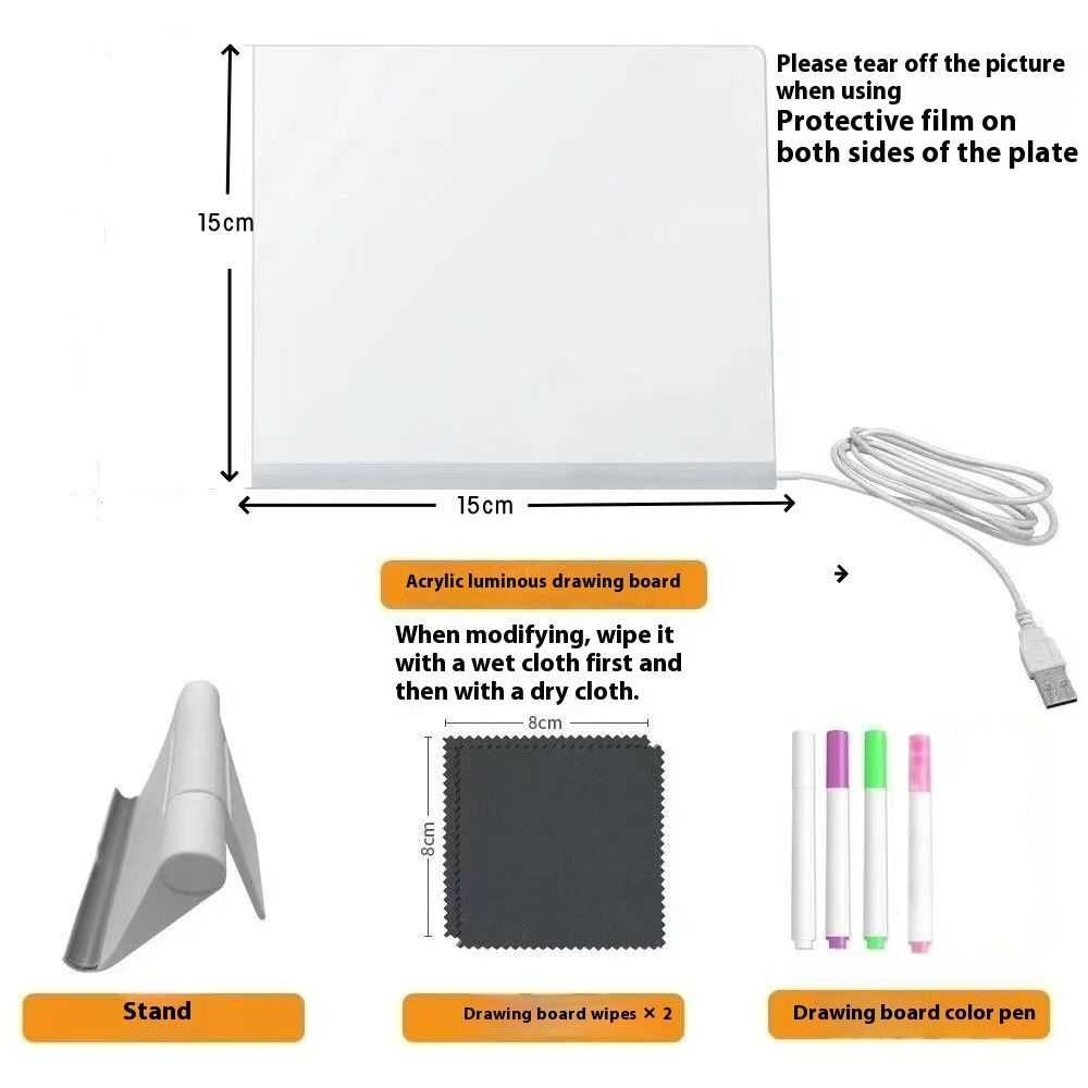 16" Led Drawing Board for Kids – 4 Modes Led Note