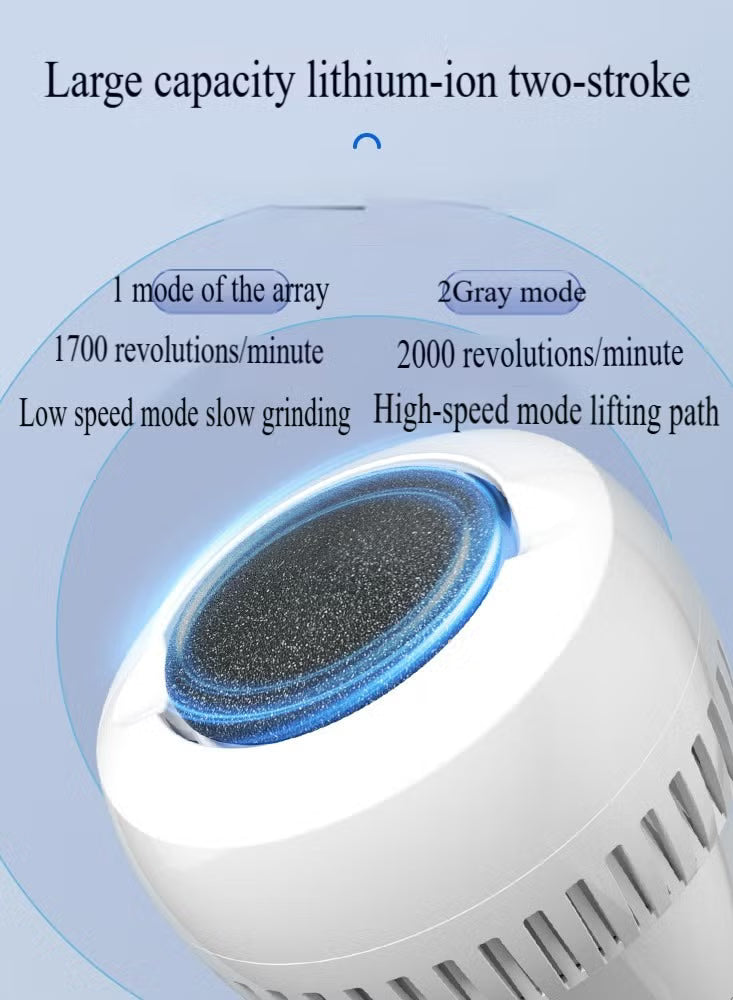“Electric Foot Callus Remover – Rechargeable Pedicure Tool with Vacuum & Replacement Roller”