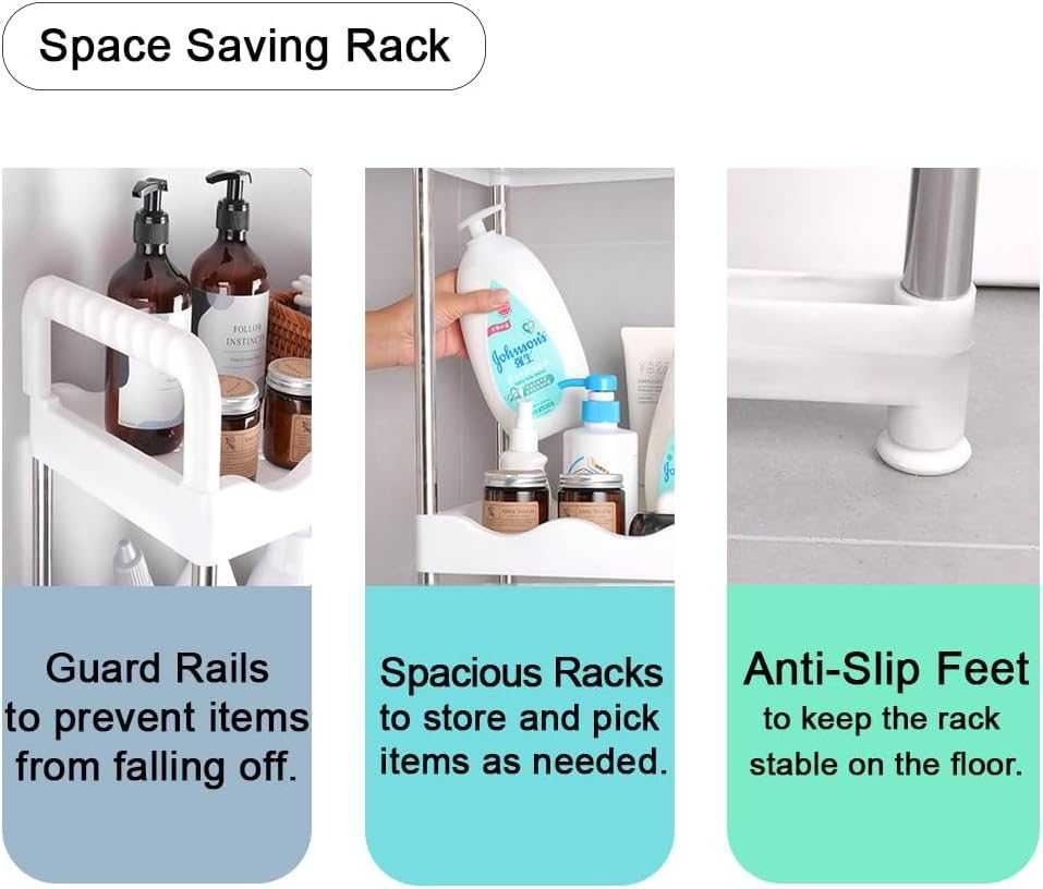 2 Tier Over the Toilet Rack, Stainless Steel