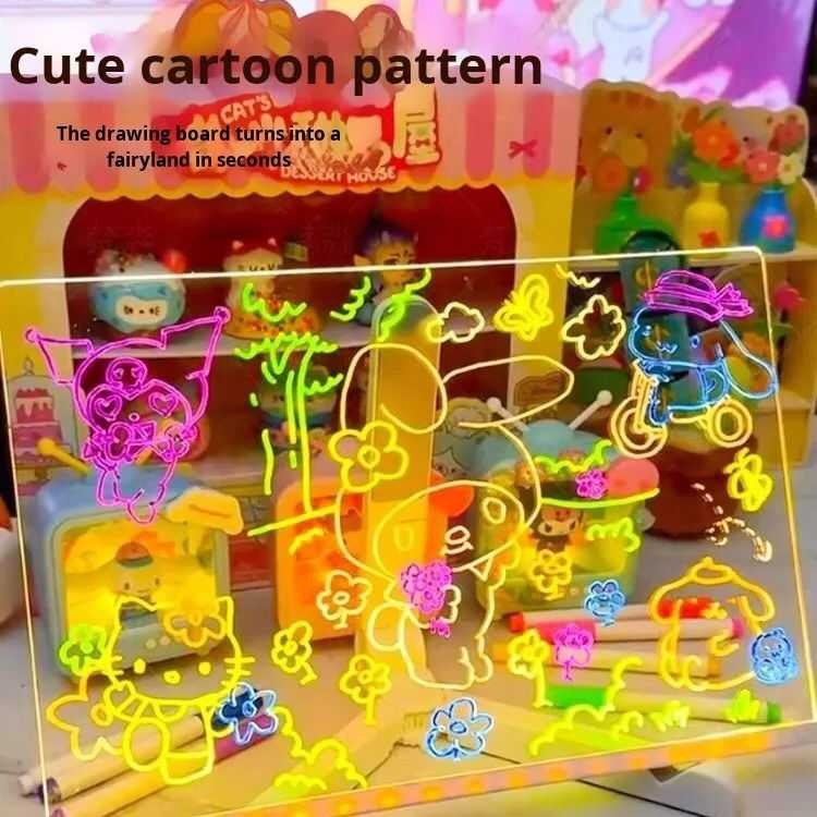 16" Led Drawing Board for Kids – 4 Modes Led Note