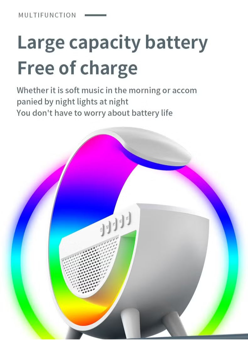 Wireless Smart Bluetooth Speaker with LED Adjustable Ambience Light G