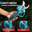 21V Electric Pruning Shears with 2 Batteries, Charger & Blades – Cuts Up to 30MM