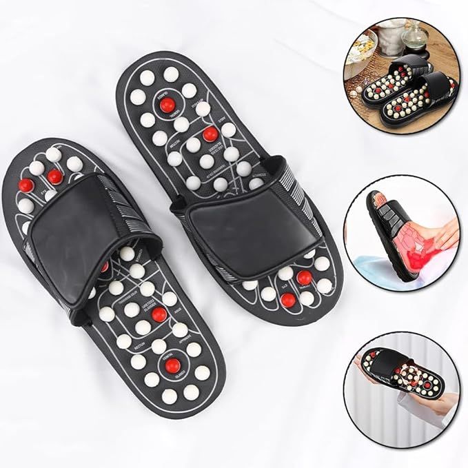Message Slippers, Rotating Acupressure Foot Massager