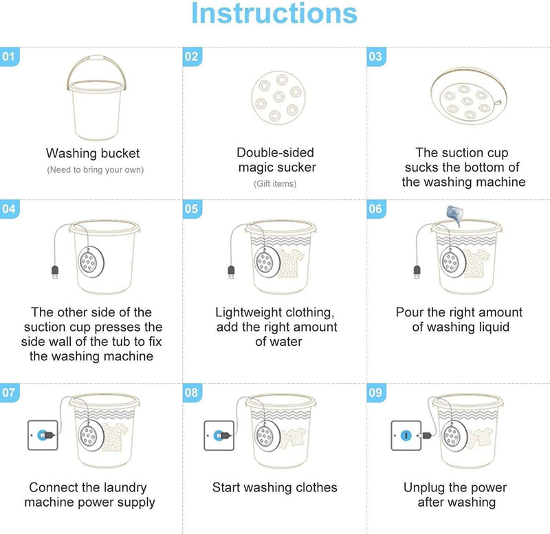 Compact Drop Washing 2 in 1 Mini Washing Machine – KSA DROP