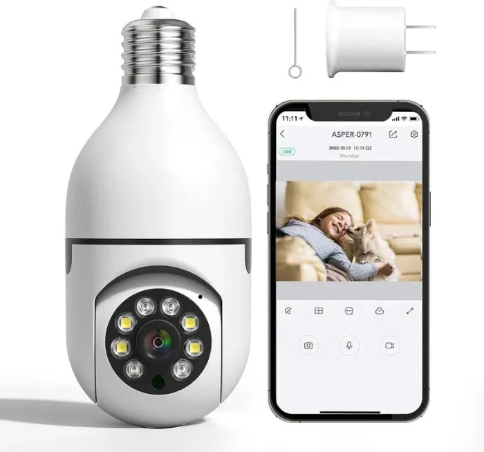 Bulb Camera Kuwait Night Vision Wireless Bulb Camera – KSA DROP